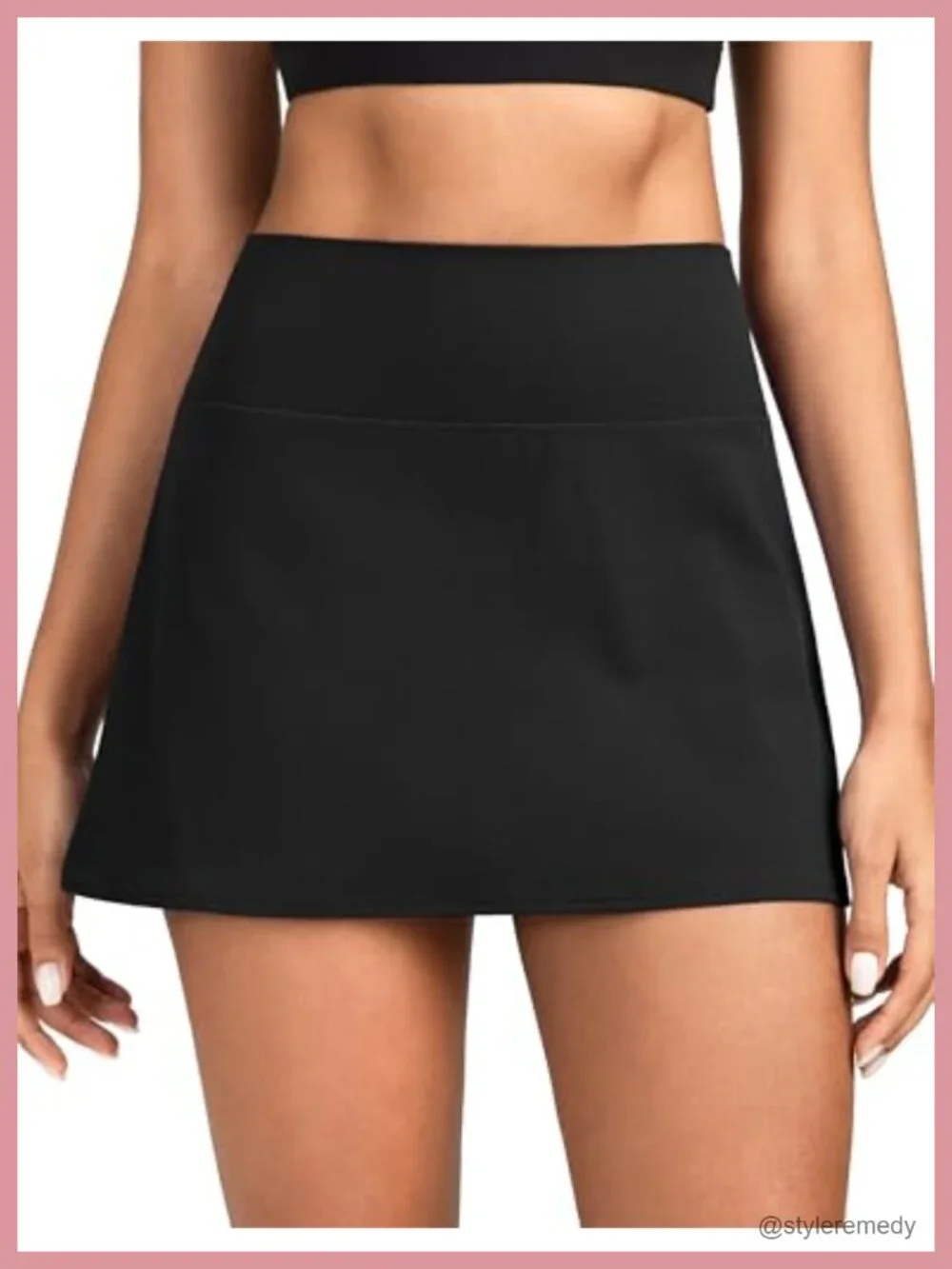 Women's Athletic Skort with Built-in Shorts, High Rise, Pockets, Golf Tennis
